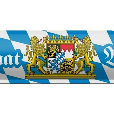 Blechschild Bayern 46x10cm Freistaat Bayern Dekoration