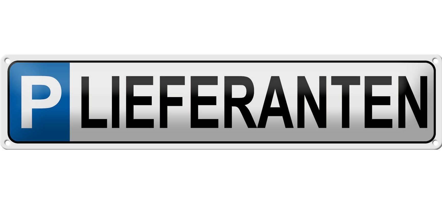 Tin Sign Parking 46x10cm Parking Lot Supplier Decoration