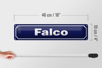 Panneau en tôle 46x10cm, décoration Falco Autriche 4