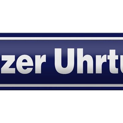 Blechschild Hinweis 46x10cm Grazer Uhrturm Österreich Dekoration