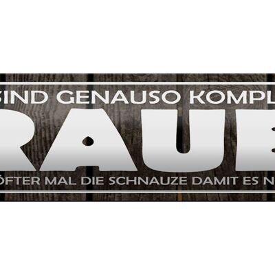 Blechschild Spruch 46x10cm Männer kompliziert wie Frauen Dekoration