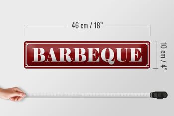 Plaque en tôle note 46x10cm Décoration barbecue 5