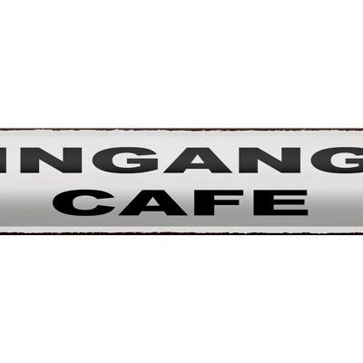 Targa in metallo nota 46x10 cm Decorazione del caffè d'ingresso olandese