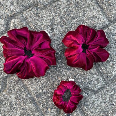 Ruby Velvet Scrunchie