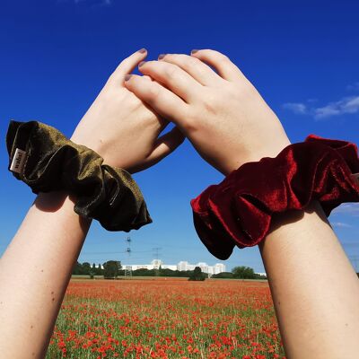 Red velvet scrunchie