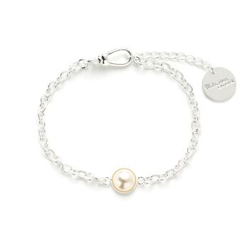 Mini Bracelet Nélya Argent Perle 1