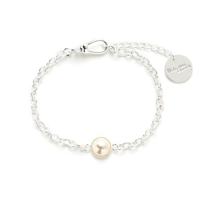 Mini Nélya Silver Pearl Bracelet
