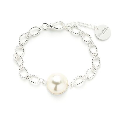 Nélya Silver Pearl Bracelet