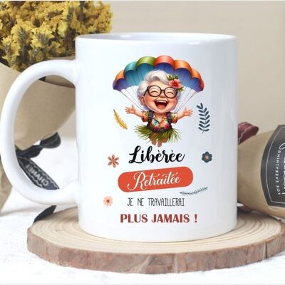 Taza personalizada "Retirado liberado"