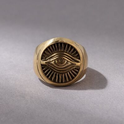 Horus Eye Evil Eye Protection Ring