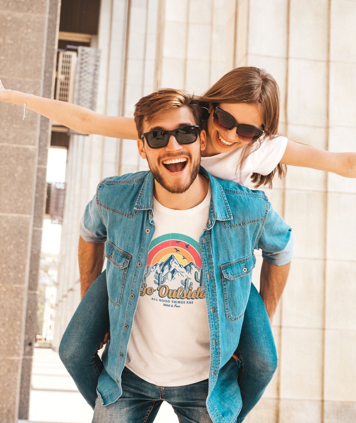 T-shirt unisex per uscire