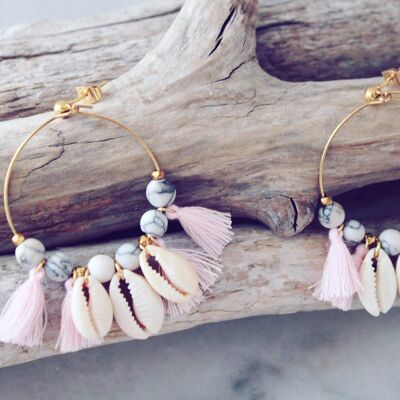 Boucles d'oreilles SEASIDE - Rose