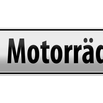 Letrero de chapa para estacionamiento, 46x10cm, letrero de estacionamiento, decoración de motocicletas