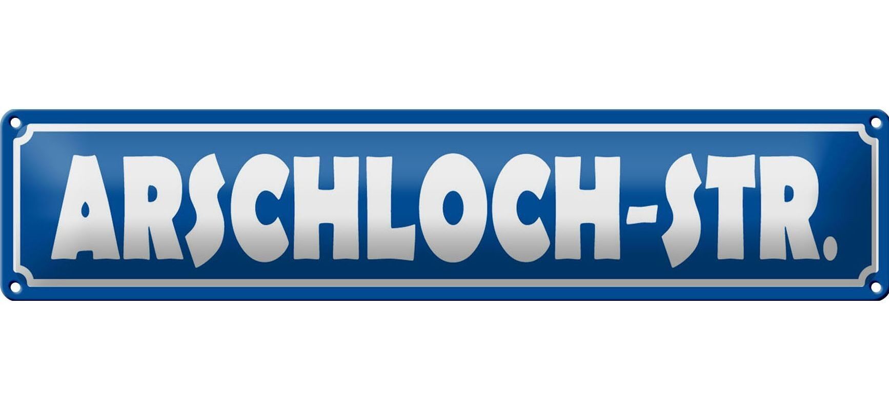 Letrero de chapa, cartel de calle, 46x10cm, decoración de calle gilipollas