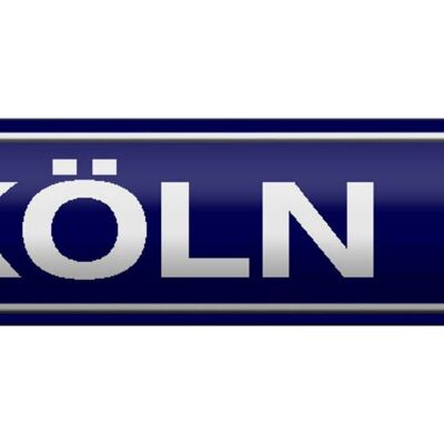 Blechschild Straßenschild 46x10cm Köln Wappen Dekoration