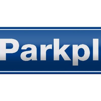 Blechschild Straßenschild 46x10cm Parkplatz Parken Dekoration