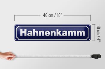 Plaque en tôle note 46x10cm décoration Hahnenkamm Autriche 5