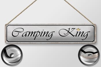 Panneau en tôle 46x10cm Camping King 2
