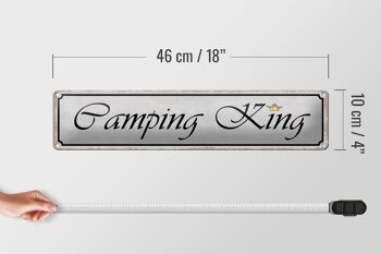 Panneau en tôle 46x10cm Camping King 4