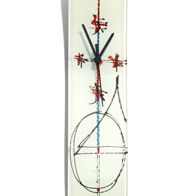 Orologio da Parete Geometry Bianco 10X41 Cm