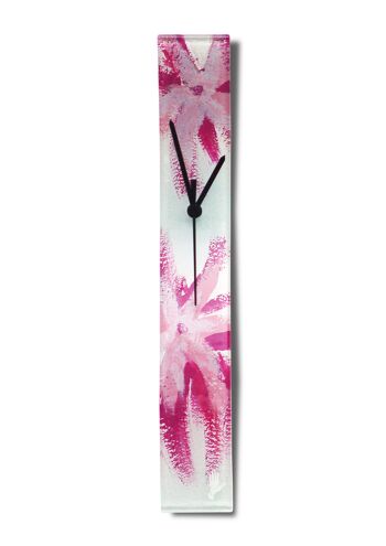 Horloge murale Seastar rose-violet 10X41 Cm