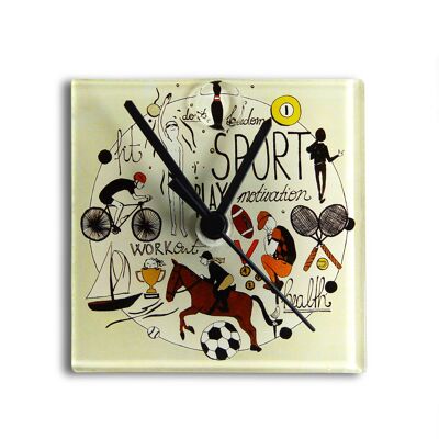 Orologio da Parete Graficity Sport 13X13 Cm