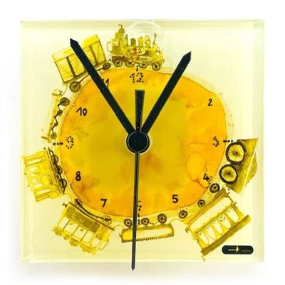 Reloj De Pared Tren Graficity 13X13 Cm