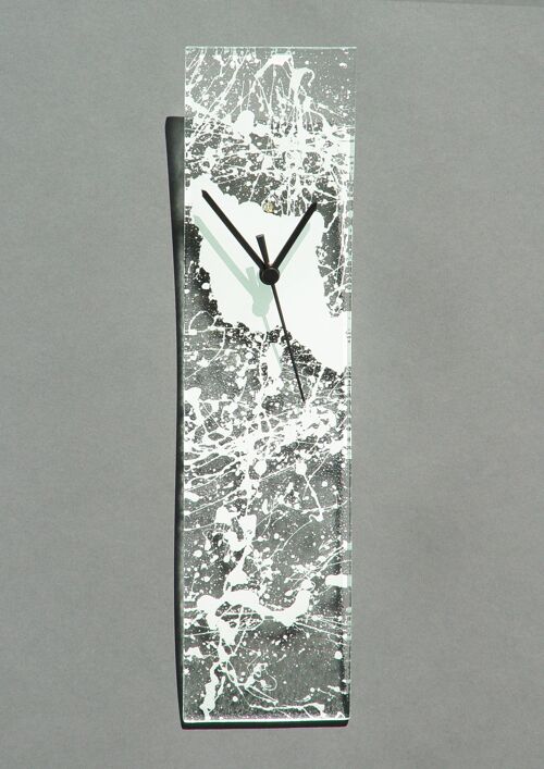 Natural Transparent-White Wall Clock 10X41 Cm