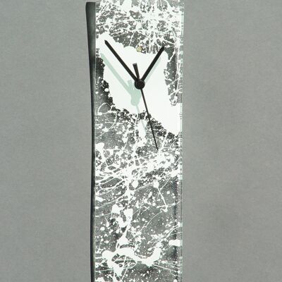 Reloj de Pared Natural Transparente-Blanco 10X41 Cm