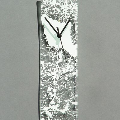 Natürliche transparent-weiße Wanduhr 10 x 41 cm