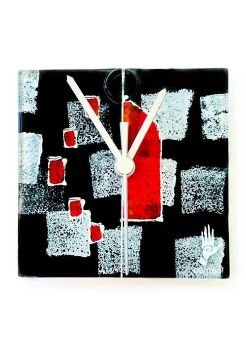 Dotti Black-White Wall Clock 13X13 Cm