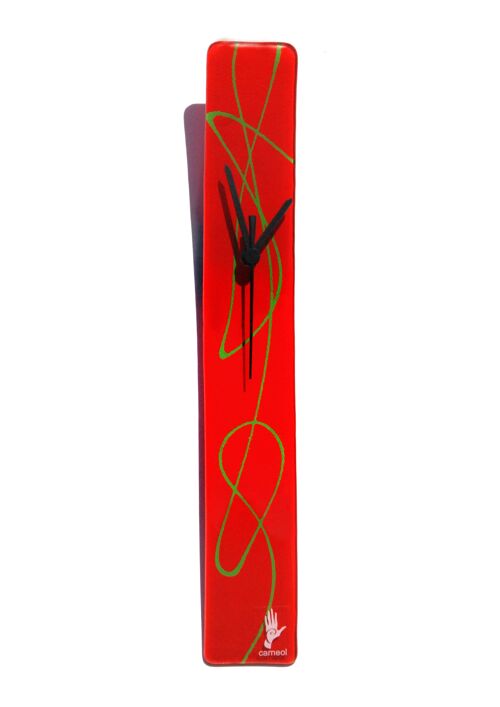 Geo Red-Green Wall Clock 6X41 Cm