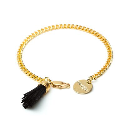 Bracelet Arthur Black Gold Pompon