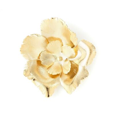 Orphée Gold Flower Brooch