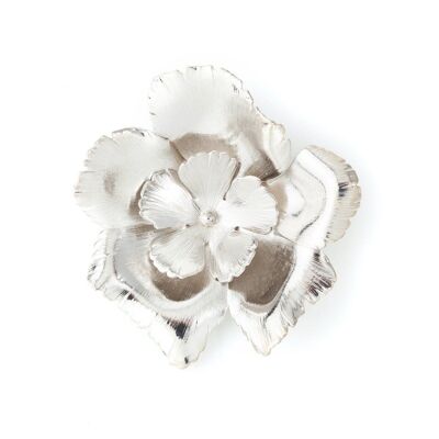 Orphée Silver Flowers Brooch