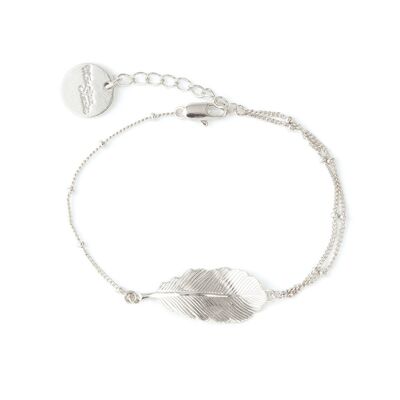 Zéphyr Silver Leaf Bracelet