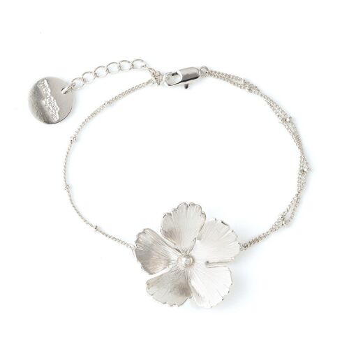 Bracelet Orphée Argent Fleur