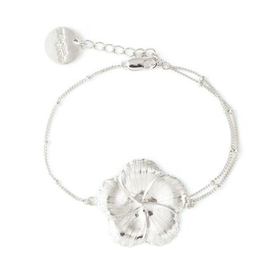 Helios Silver Flower Bracelet