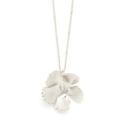 Necklace Orphée Silver Flower