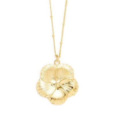 Helios Gold Flower Necklace