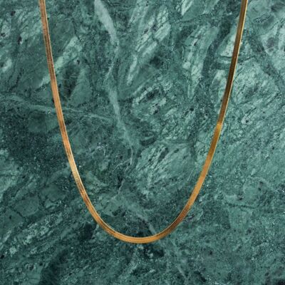 Fine herringbone herringbone chain gold plated