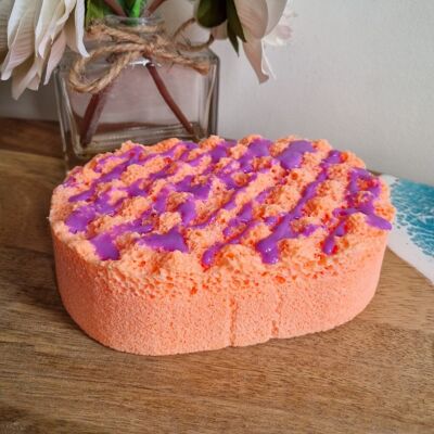 Exotic Passionfruit Soap Infused Exfoliating Massage Sponge