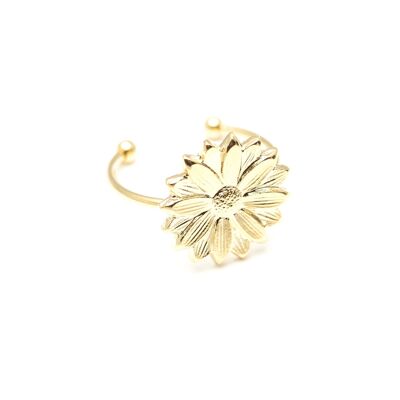 Maïa Gold Flower Adjustable Ring