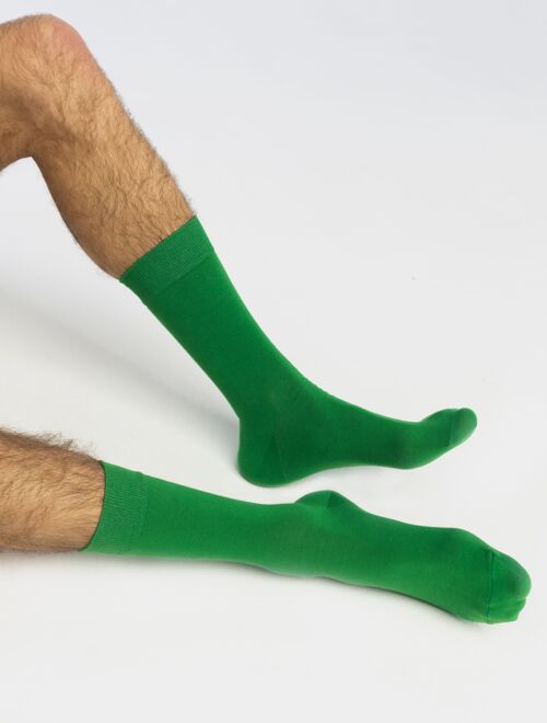 Essential Collection - Solid Colour Socks - Green - Emerald Fields