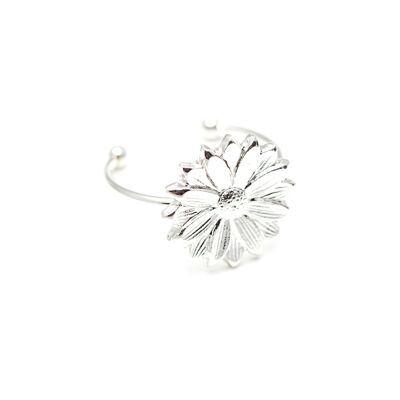 Anillo Flor Ajustable Maïa Plata