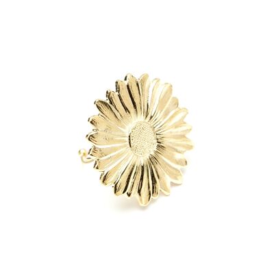 Maxi Maïa Gold Flower Adjustable Ring