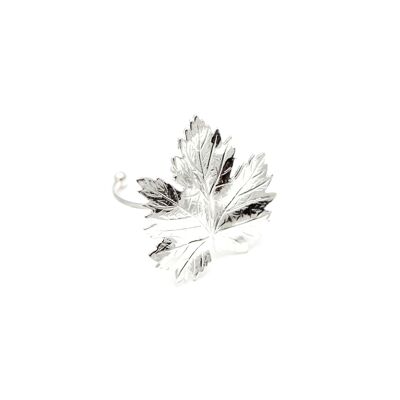 Anillo ajustable Maxi Hera Silver Leaf