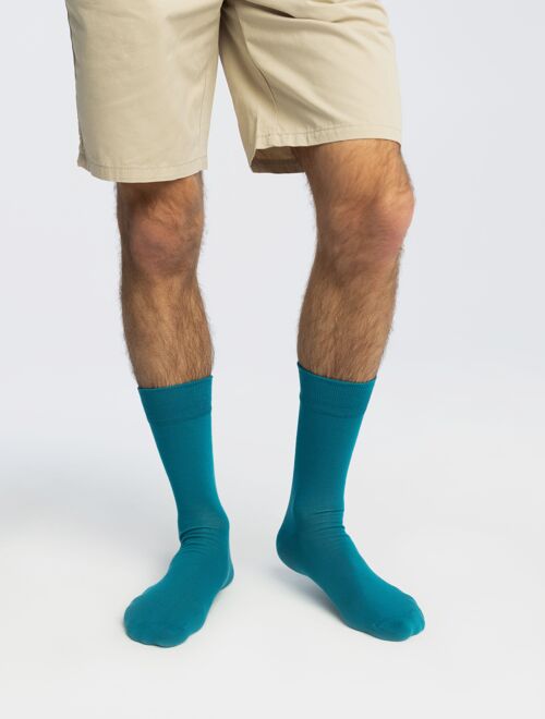 Essential Collection - Solid Colour Socks - Turquoise - Aqua Horizon