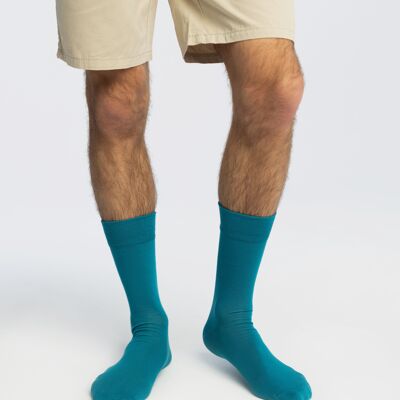 Essential Collection – Einfarbige Socken – Türkis – Aqua Horizon