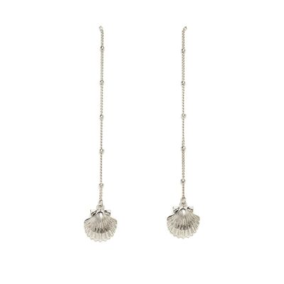 Dangling earrings nerea silver shells